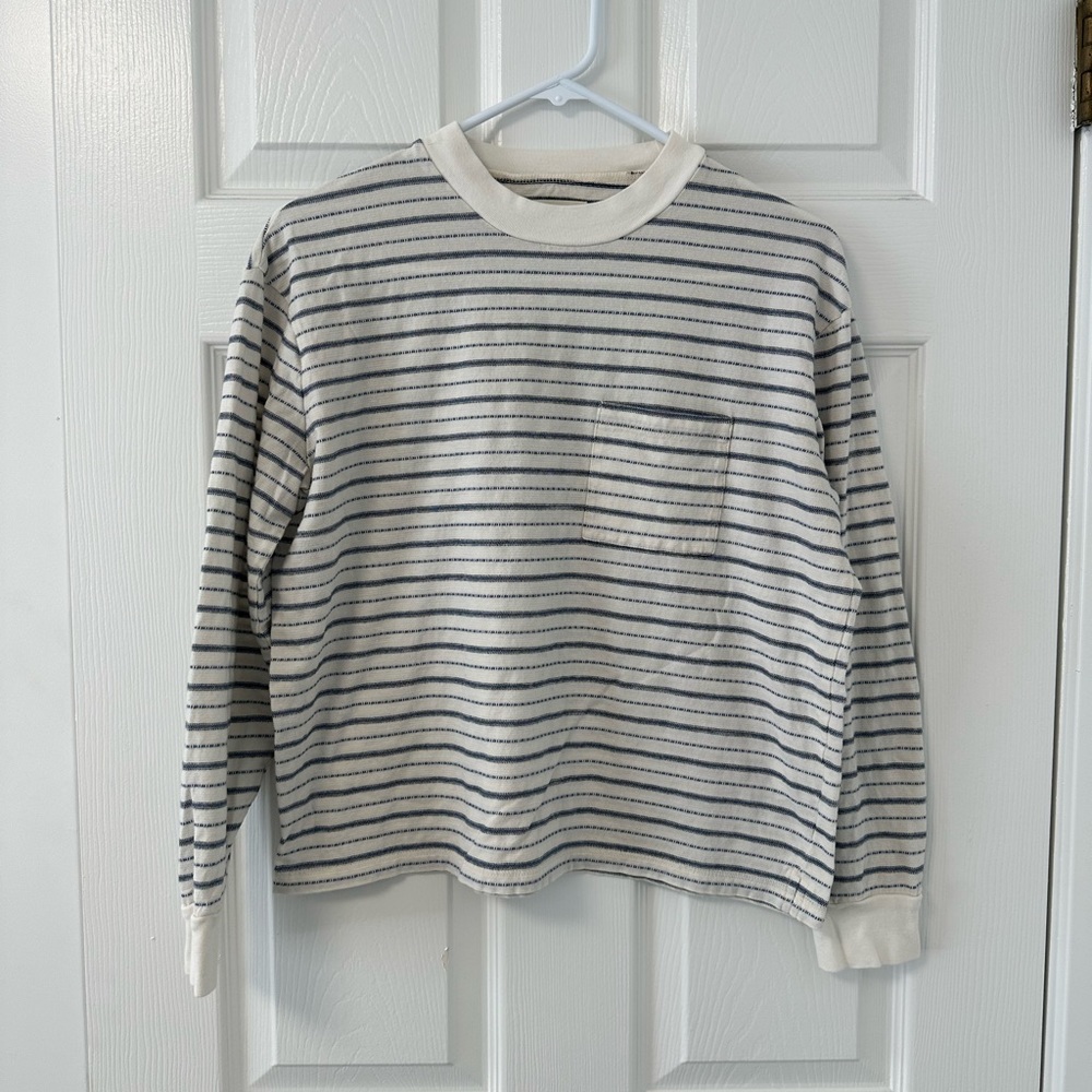 Madewell textured stripe long sleeve T-shirt